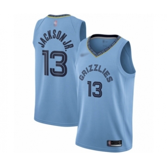 Men's Memphis Grizzlies 13 Jaren Jackson Jr. Authentic Blue Finished Basketball Jersey Statement Edition