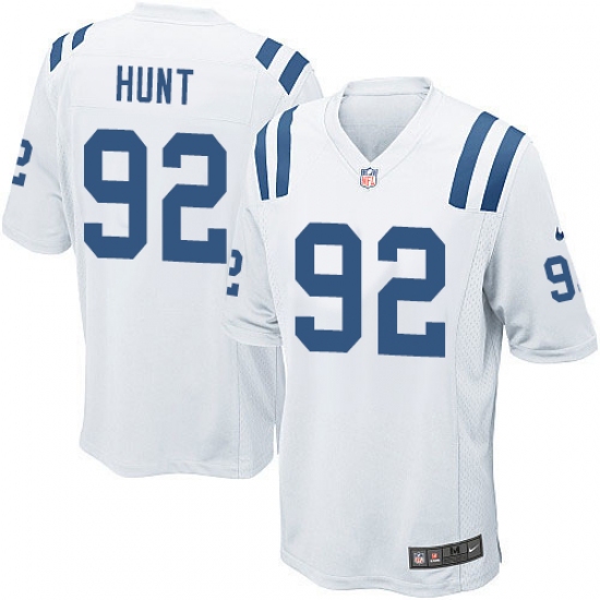 Men's Nike Indianapolis Colts 92 Margus Hunt Game White NFL Jersey
