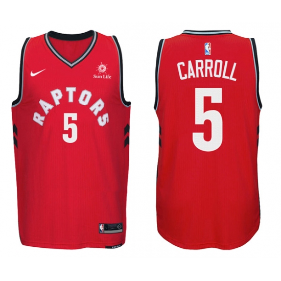 Nike NBA Toronto Raptors 5 DeMarre Carroll Jersey 2017-18 New Season Red Jersey