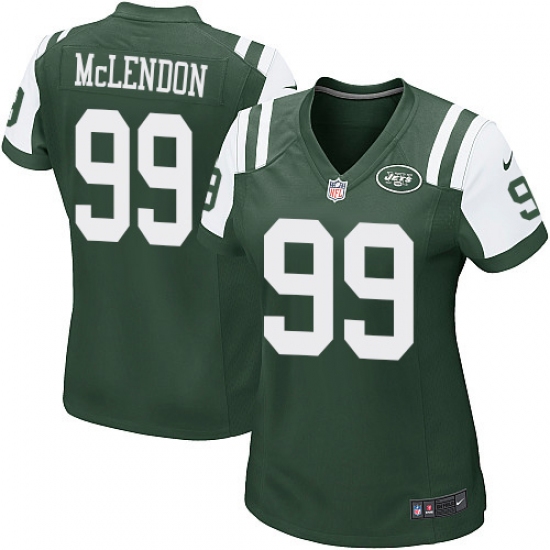 Women's Nike New York Jets 99 Steve McLendon Game Green Team Color NFL Jersey