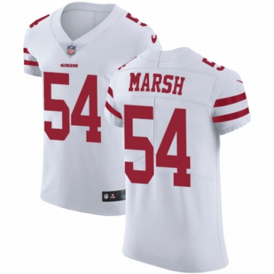 Men's Nike San Francisco 49ers 54 Cassius Marsh White Vapor Untouchable Elite Player NFL Jersey