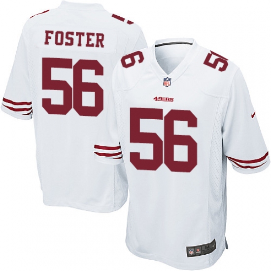 Men's Nike San Francisco 49ers 56 Reuben Foster Game White NFL Jersey