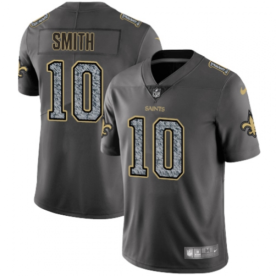 Men's Nike New Orleans Saints 10 Tre'Quan Smith Gray Static Vapor Untouchable Limited NFL Jersey