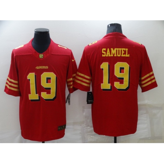 Men's San Francisco 49ers 19 Deebo Samuel Nike Red-Gold Limited Jersey