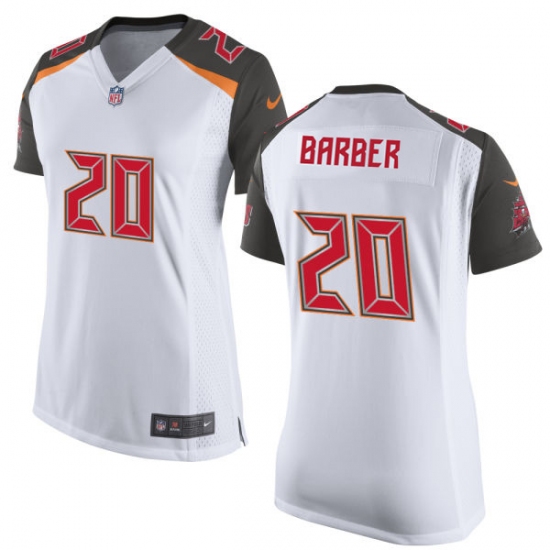 Women's Nike Tampa Bay Buccaneers 20 Ronde Barber Game White NFL Jersey