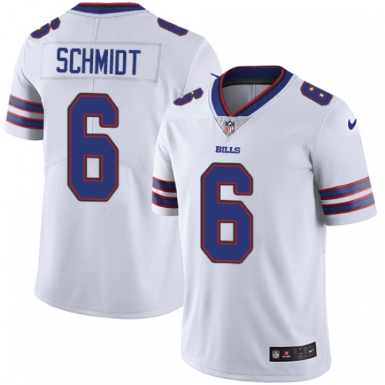 Youth Nike Buffalo Bills 6 Colton Schmidt White Vapor Untouchable Limited Player NFL Jersey