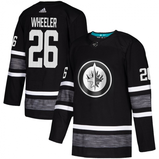 Men's Adidas Winnipeg Jets 26 Blake Wheeler Black 2019 All-Star Game Parley Authentic Stitched NHL Jersey
