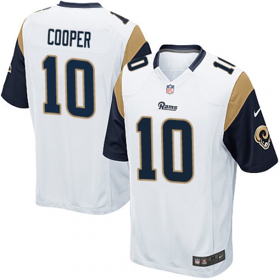 Men's Nike Los Angeles Rams 10 Pharoh Cooper Game White NFL Jersey