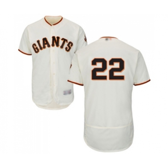 Men's San Francisco Giants 22 Yangervis Solarte Cream Home Flex Base Authentic Collection Baseball Jersey