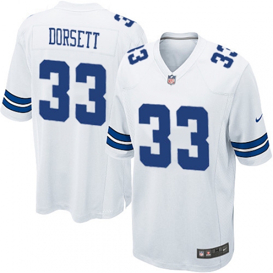 Men's Nike Dallas Cowboys 33 Tony Dorsett Game White NFL Jersey