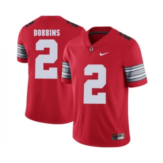 Ohio State Buckeyes 2 J.K. Dobbins Red 2018 Spring Game College Football Limited Jersey