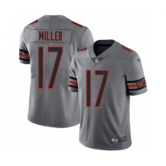 Men's Chicago Bears 17 Anthony Miller Limited Silver Inverted Legend Football Jersey