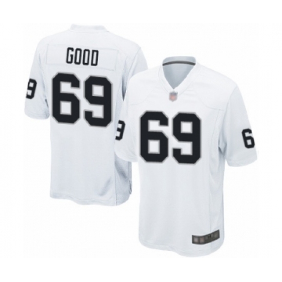 Men's Oakland Raiders 69 Denzelle Good Game White Football Jersey