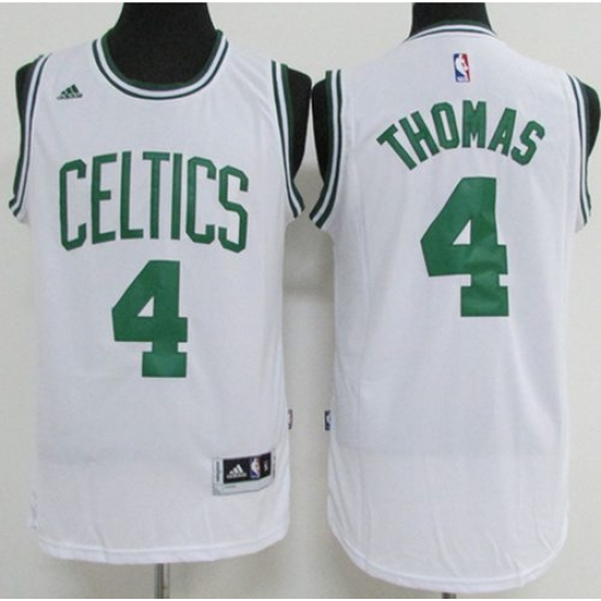 Boston Celtics 4 Isaiah Thomas White Stitched NBA Jersey