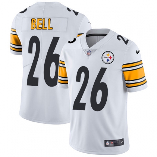 Men's Nike Pittsburgh Steelers 26 Le'Veon Bell White Vapor Untouchable Limited Player NFL Jersey