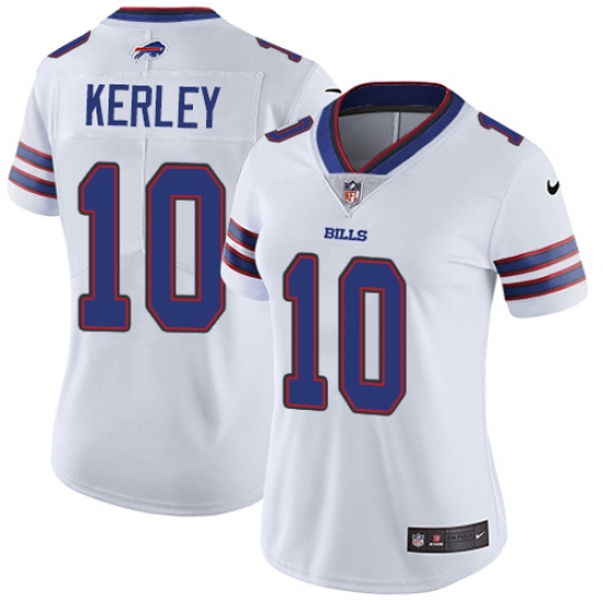 Women's Nike Buffalo Bills 10 Jeremy Kerley White Vapor Untouchable Limited Player NFL Jersey