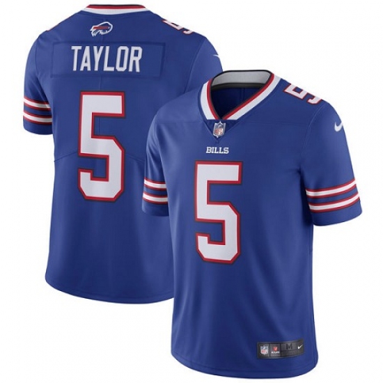 Men's Nike Buffalo Bills 5 Tyrod Taylor Royal Blue Team Color Vapor Untouchable Limited Player NFL Jersey