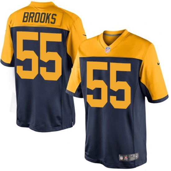 Youth Nike Green Bay Packers 55 Ahmad Brooks Limited Navy Blue Alternate NFL Jersey