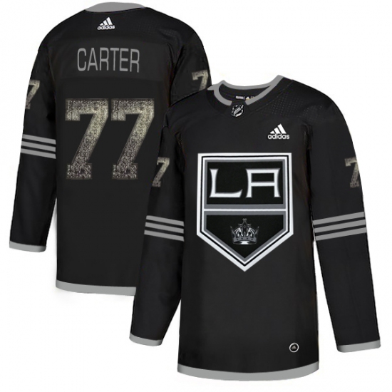 Men's Adidas Los Angeles Kings 77 Jeff Carter Black Authentic Classic Stitched NHL Jersey