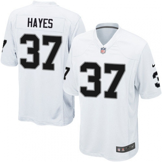 Men's Nike Oakland Raiders 37 Lester Hayes Game White NFL Jersey