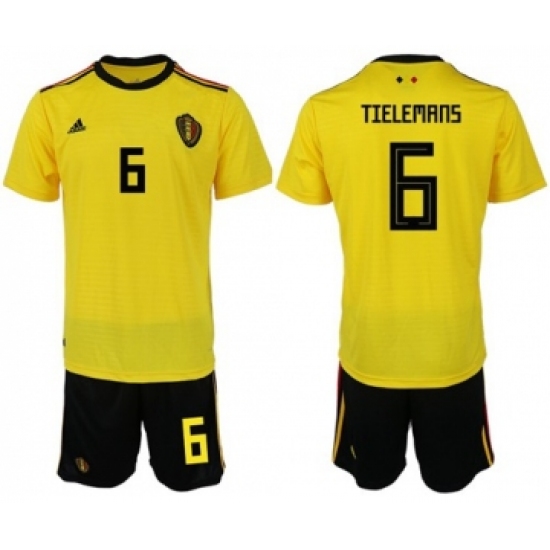 Belgium 6 Tielemans Away Soccer Country Jersey