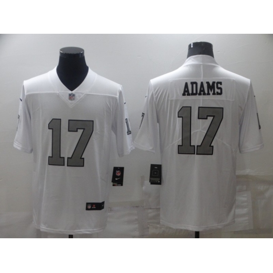 Men's Nike Oakland Raiders 17 Davante Adams White Vapor Limited Stitched Jersey