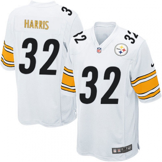 Men's Nike Pittsburgh Steelers 32 Franco Harris Game White NFL Jersey