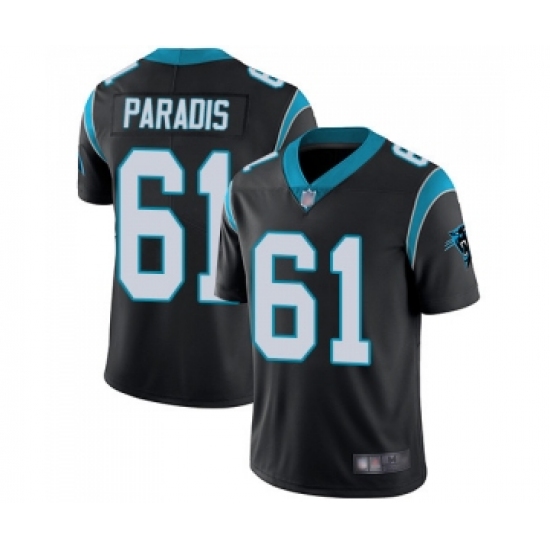 Men's Carolina Panthers 61 Matt Paradis Black Team Color Vapor Untouchable Limited Player Football Jersey