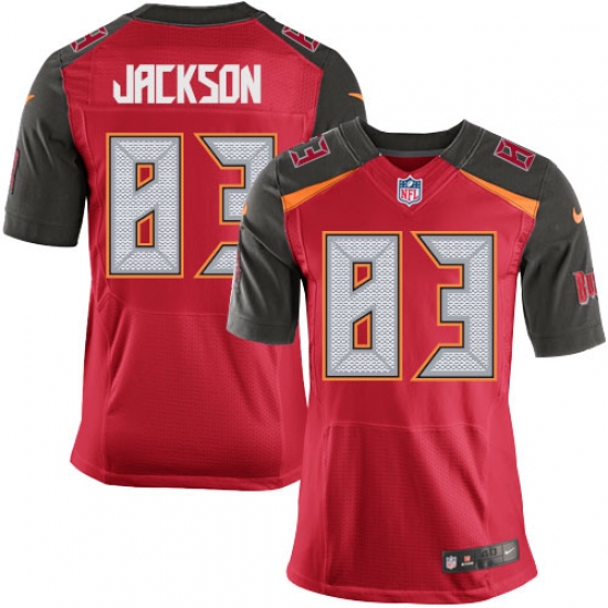 Men's Nike Tampa Bay Buccaneers 83 Vincent Jackson Elite Red Team Color NFL Jersey