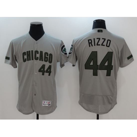 Men's Chicago Cubs 44 Anthony Rizzo Gray Commemorative Edition Weekend Baseball Jersey