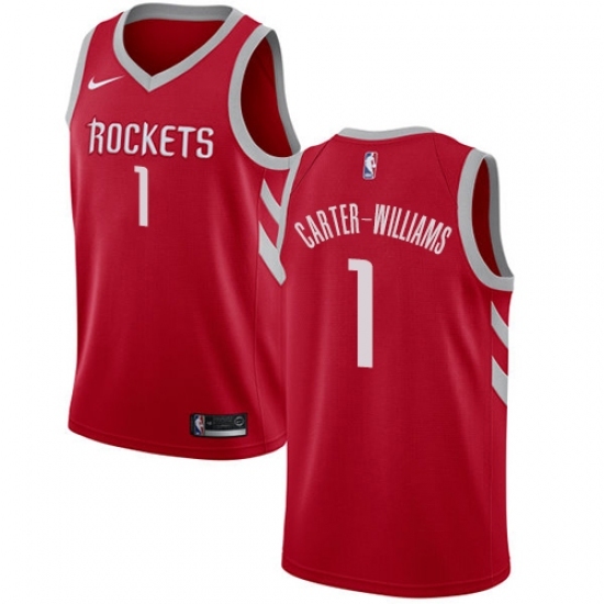 Men's Nike Houston Rockets 1 Michael Carter-Williams Swingman Red NBA Jersey - Icon Edition