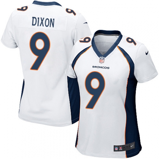 Women's Nike Denver Broncos 9 Riley Dixon Game White NFL Jersey