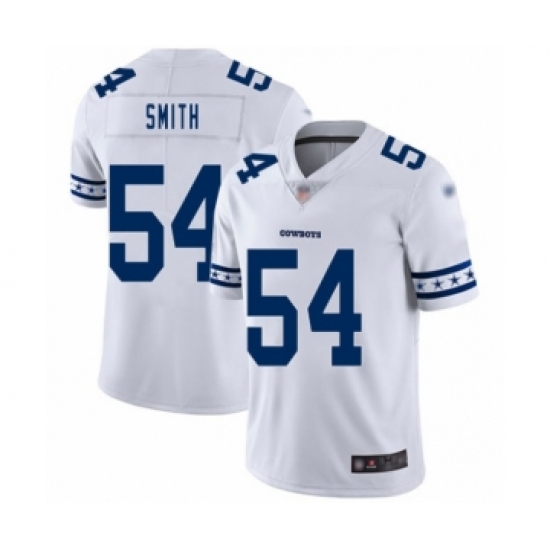 Men's Dallas Cowboys 54 Jaylon Smith White Team Logo Fashion Limited Player Football Jersey