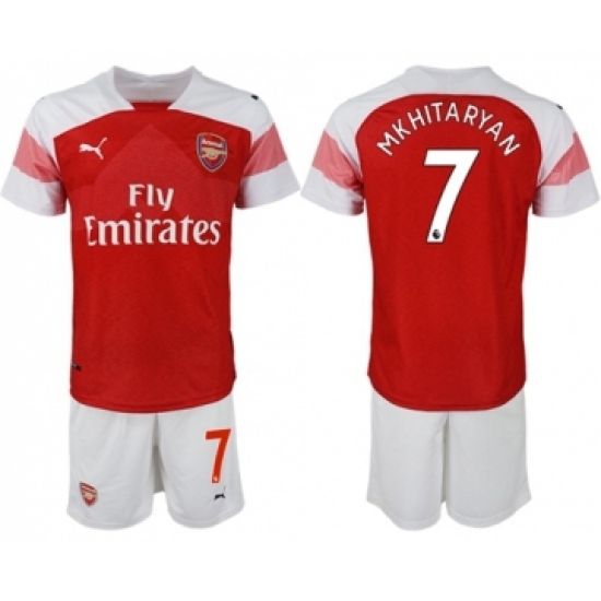 Arsenal 7 Mkhitaryan Home Soccer Club Jersey