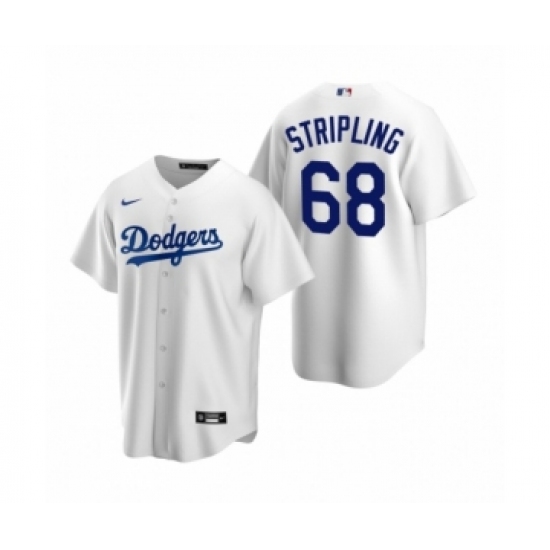 Men's Los Angeles Dodgers 68 Ross Stripling Nike White Replica Home Jersey