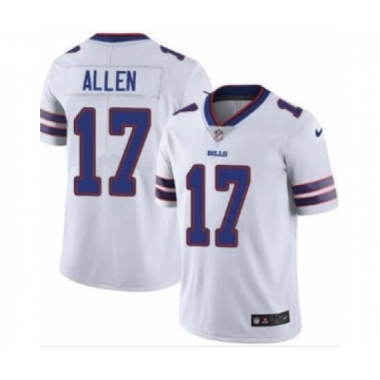 Men's Buffalo Bills 17 Josh Allen White Vapor Untouchable Limited Stitched Jersey