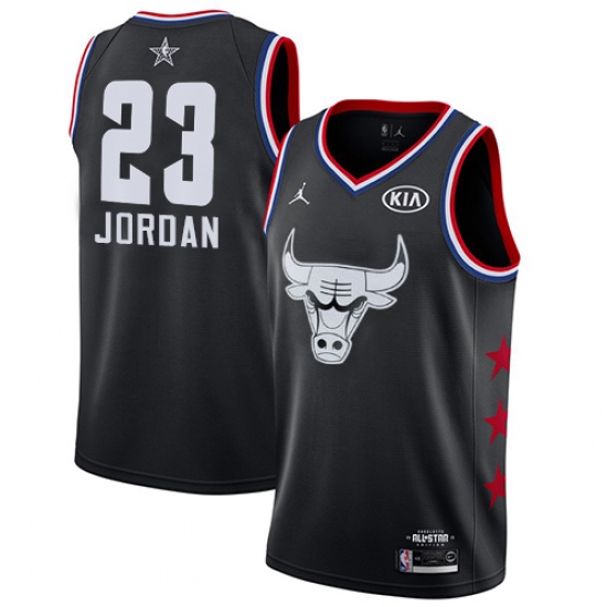 Youth Nike Chicago Bulls 23 Michael Jordan Black Basketball Jordan Swingman 2019 All-Star Game Jersey
