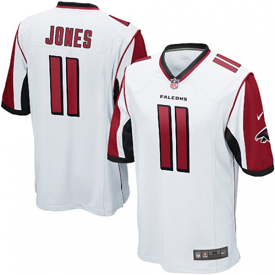 Men's Nike Atlanta Falcons 11 Julio Jones Game White NFL Jersey