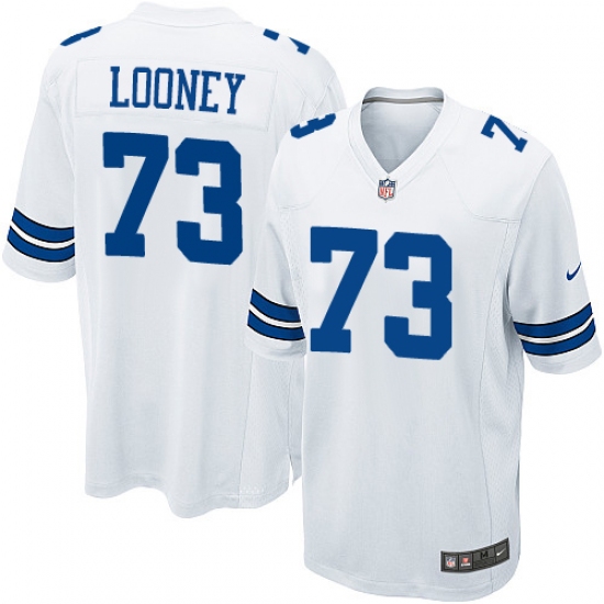 Men's Nike Dallas Cowboys 73 Joe Looney Game White NFL Jersey