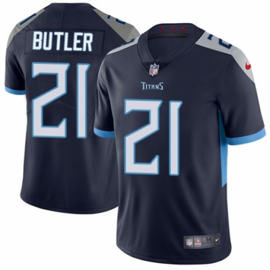 Youth Nike Tennessee Titans 21 Malcolm Butler Navy Blue Team Color Vapor Untouchable Limited Player NFL Jersey