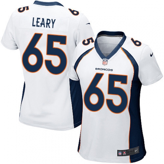 Women's Nike Denver Broncos 65 Ronald Leary Game White NFL Jersey