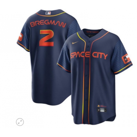 Men's Toddler Houston Astros 2 Alex Bregman Nike Navy 2022 City Connect Player Jersey