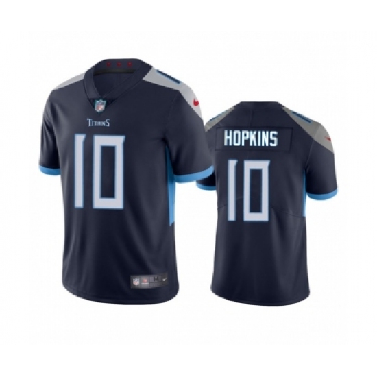 Men's Nike Tennessee Titans 10 DeAndre Hopkins Navy Vapor Untouchable Stitched Jersey