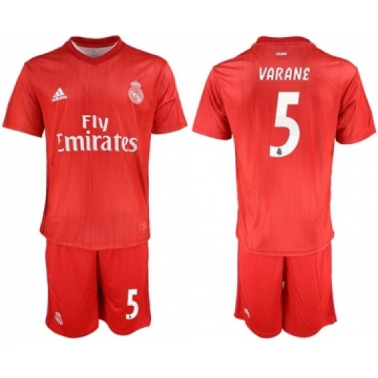 Real Madrid 5 Varane Third Soccer Club Jersey