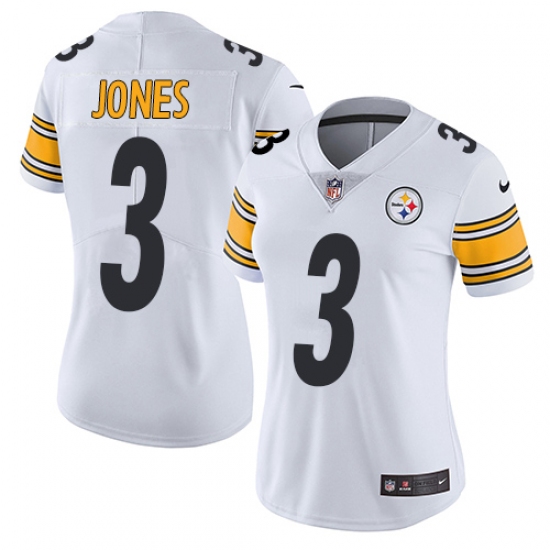 Women's Nike Pittsburgh Steelers 3 Landry Jones Elite White NFL Jersey