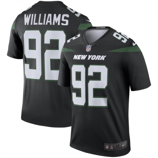 Men's New York Jets92 Leonard Williams Nike Color Rush Legend Jersey - Black