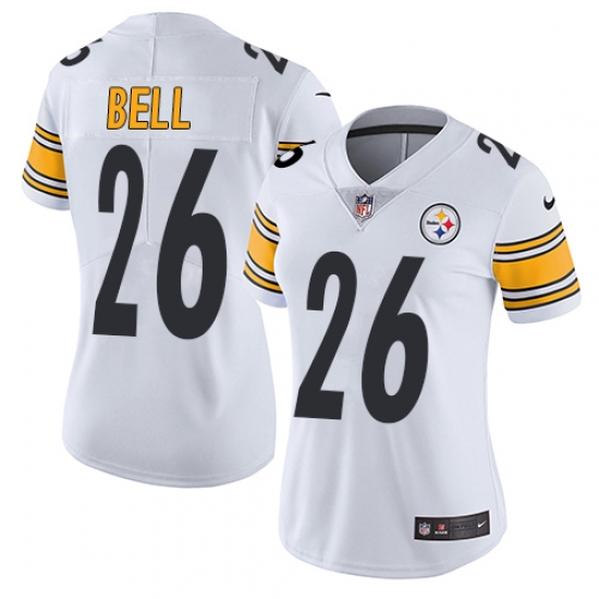 Women's Nike Pittsburgh Steelers 26 Le'Veon Bell White Vapor Untouchable Limited Player NFL Jersey
