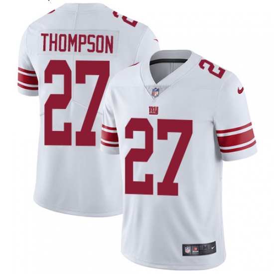 Youth Nike New York Giants 27 Darian Thompson Elite White NFL Jersey