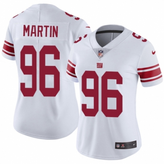 Women's Nike New York Giants 96 Kareem Martin White Vapor Untouchable Limited Player NFL Jersey