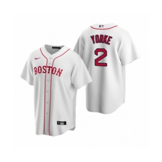 Women's Boston Red Sox 2 Nick Yorke White 2020 MLB Draft Replica Alternate Jersey